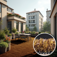 Umělá tráva PartyGrass Brown