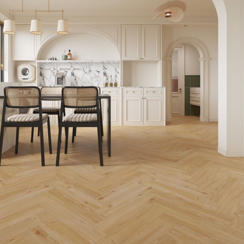 Vinylová podlaha Experto Click SPC 50 plus Herringbone Dub Esta 6110-71