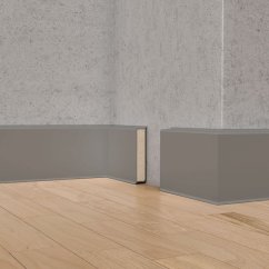 Soklová lišta Cubu flex life platinasilver