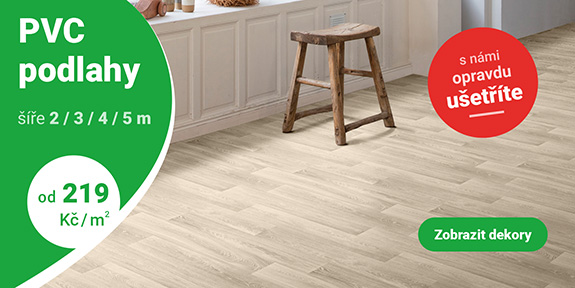 PVC podlahy od 219 Kč/m2