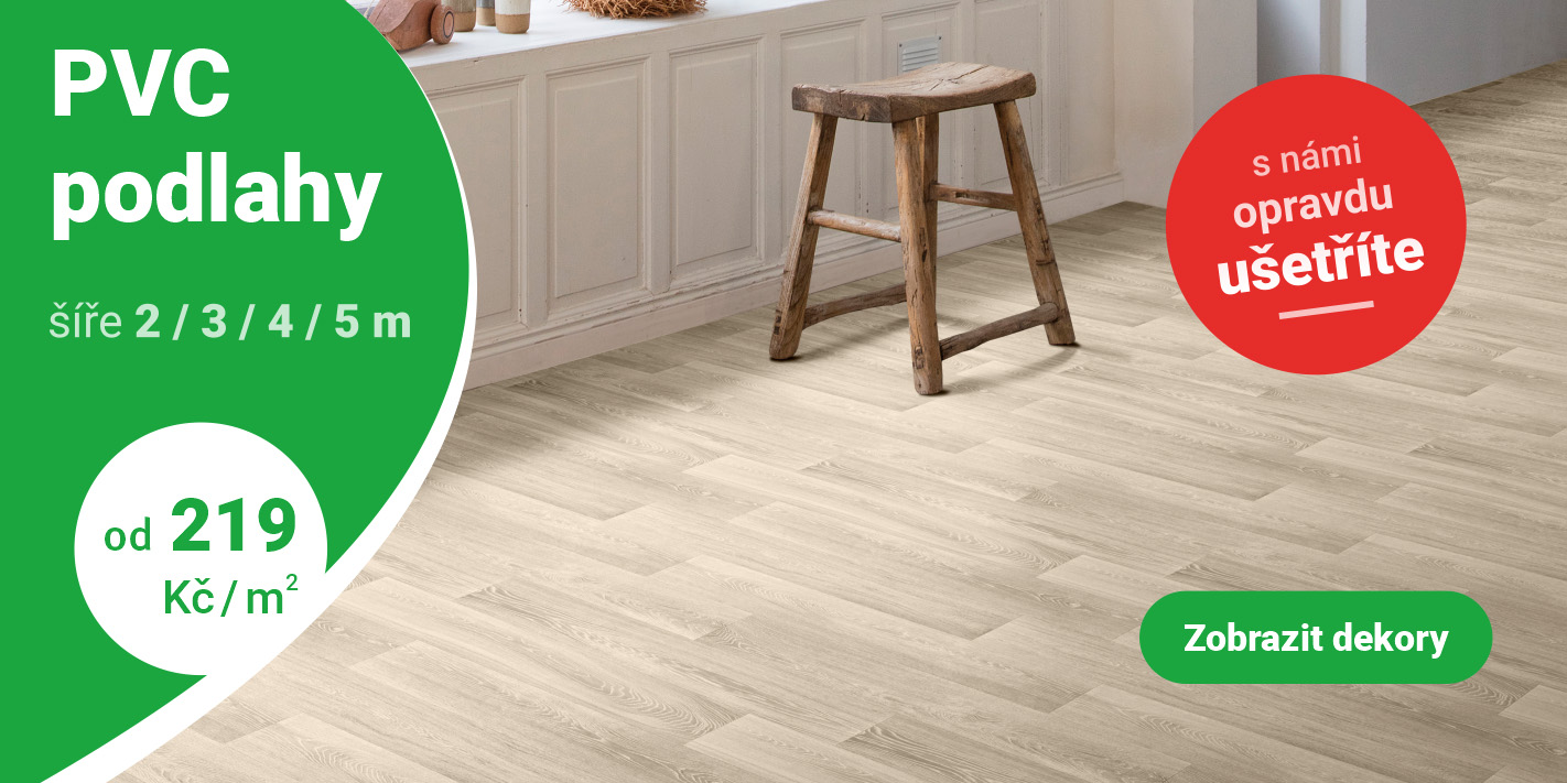 PVC podlahy od 219 Kč/m2
