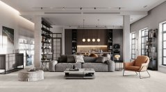 Vinylová podlaha Tarko Fix 55 V 23059 Beton Century