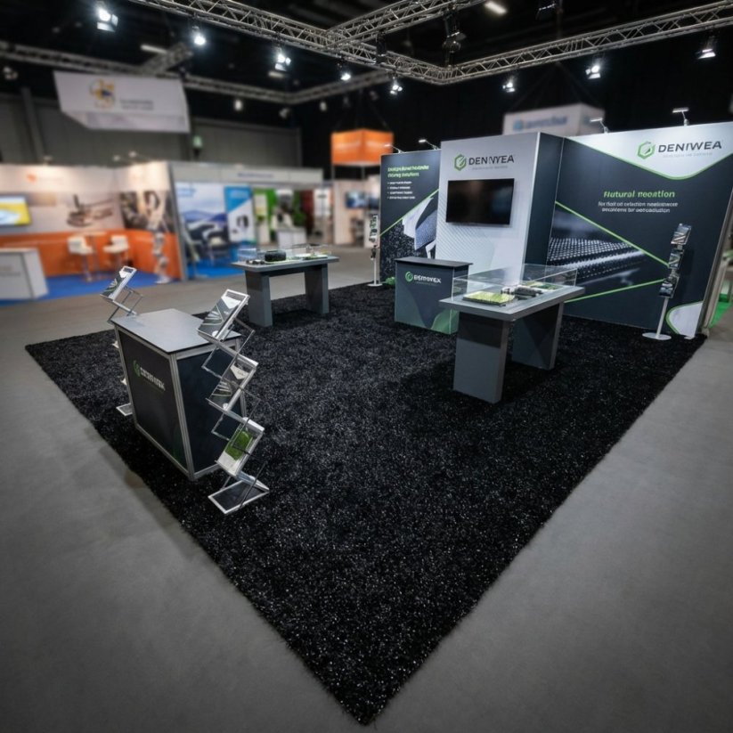 Umělá tráva PartyGrass Black - Šíře: 4 m