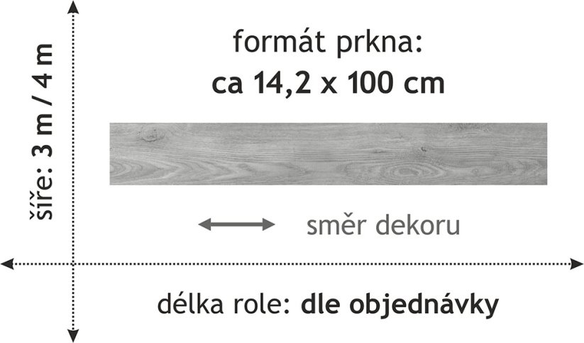 PVC Texo 2324 - Šíře: 4 m