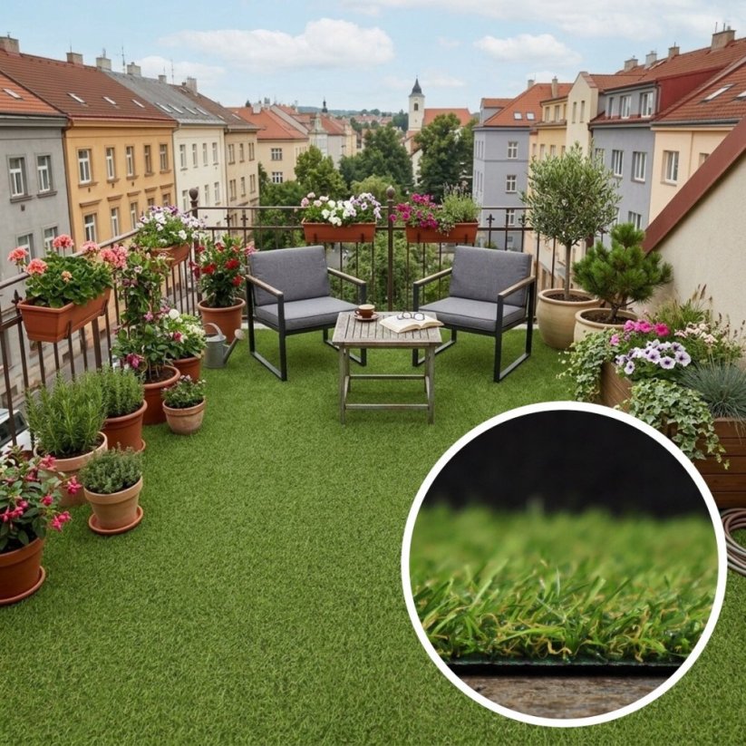 Umělá tráva Robina New - Šíře: 4 m