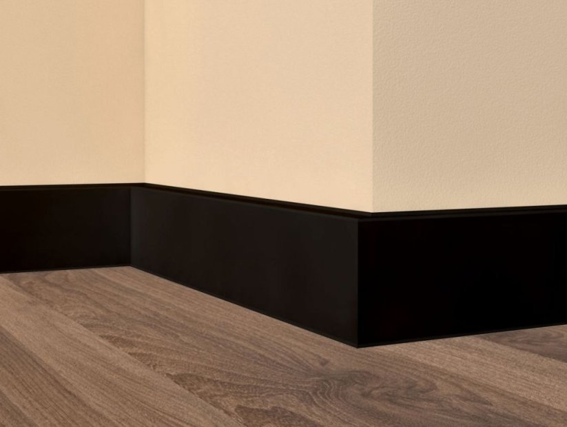 Soklová lišta Cubu flex life černá - Výška: 40 mm