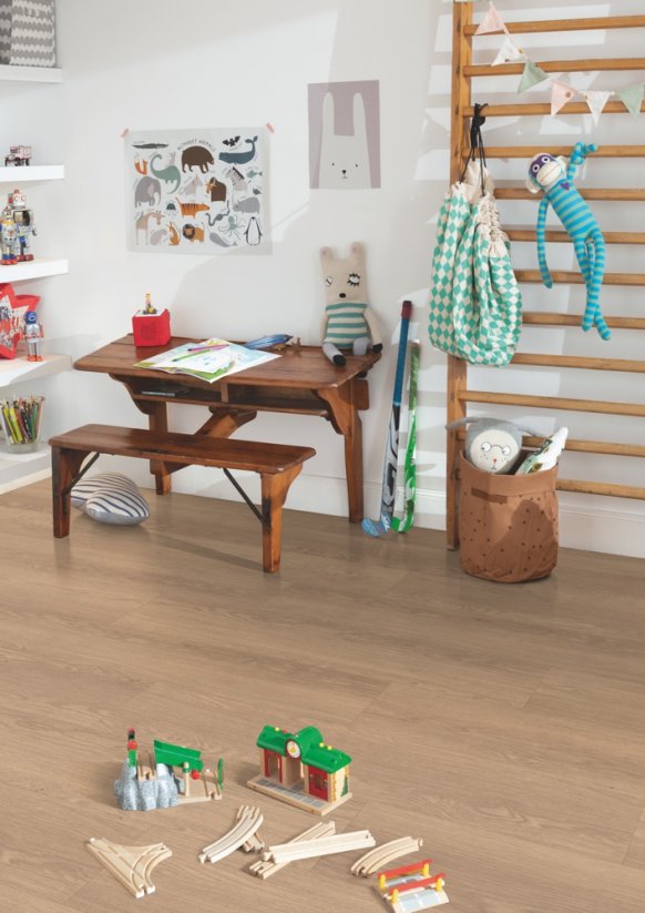 Laminátová podlaha FLOORCLIC Country FV AQ Large FV 82134 Dub Baronia hnědý